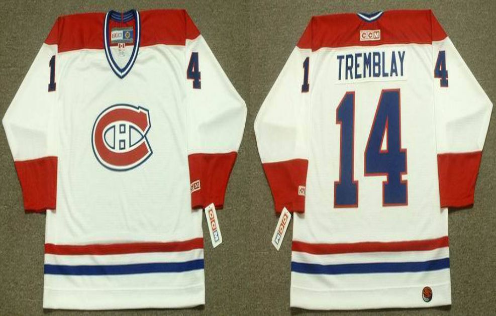 2019 Men Montreal Canadiens #14 Tremblay White CCM NHL jerseys->montreal canadiens->NHL Jersey